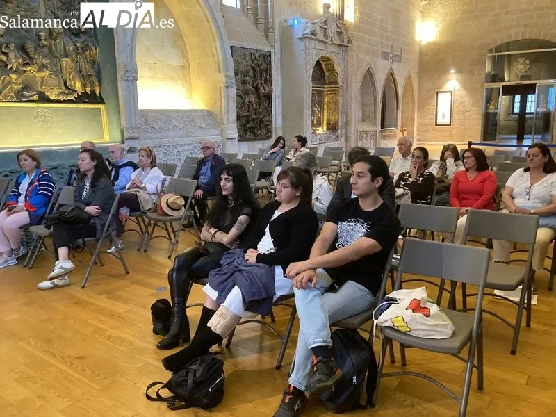 Presentación del libro 'El crimen de malladas: por vuestra boca muerta' en la Capilla de Santa Catalina de la Catedral de Salamanca. Foto: Pablo González