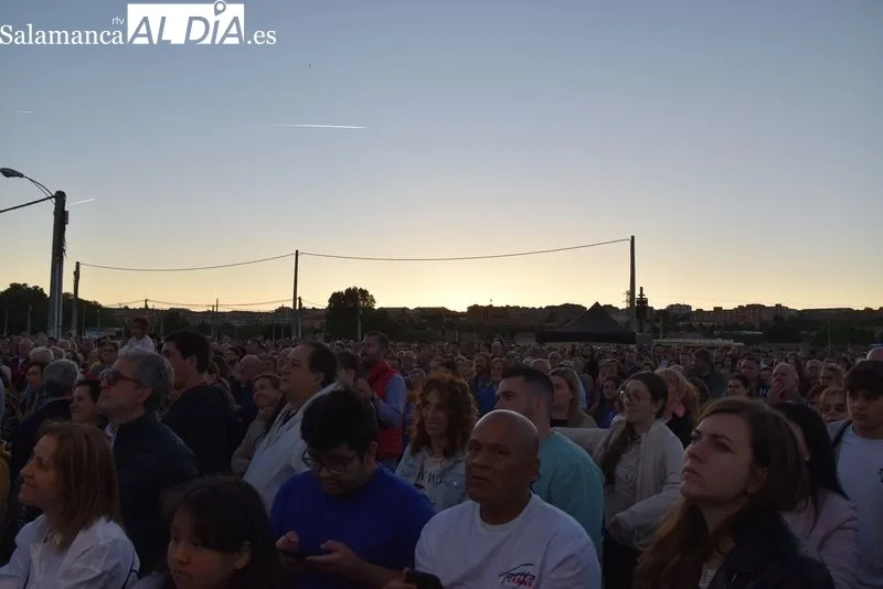 Nereida Sanchón, en el concierto en el Recinto Ferial de La Aldehuela 