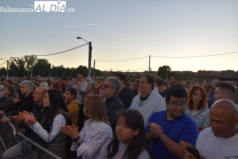 Nereida Sanchón, en el concierto en el Recinto Ferial de La Aldehuela 
