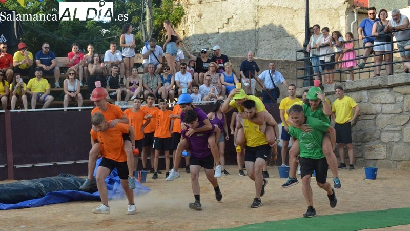 Diversión con los juegos del Gran Prix en la última tarde de las fiestas de Sobradillo