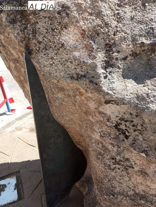 Intervención escultórica en la zona de 'El Castillo' de Barruecopardo