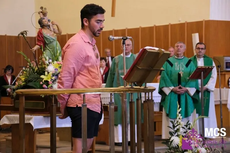 Eucaristía y bendición de vehículos por San Cristóbal. Fotos: Diócesis de Salamanca.
