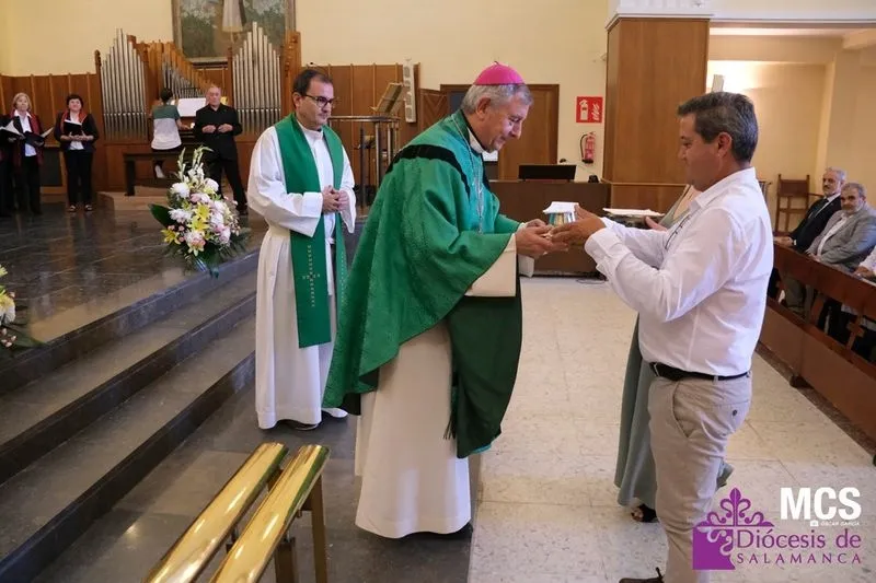Eucaristía y bendición de vehículos por San Cristóbal. Fotos: Diócesis de Salamanca.