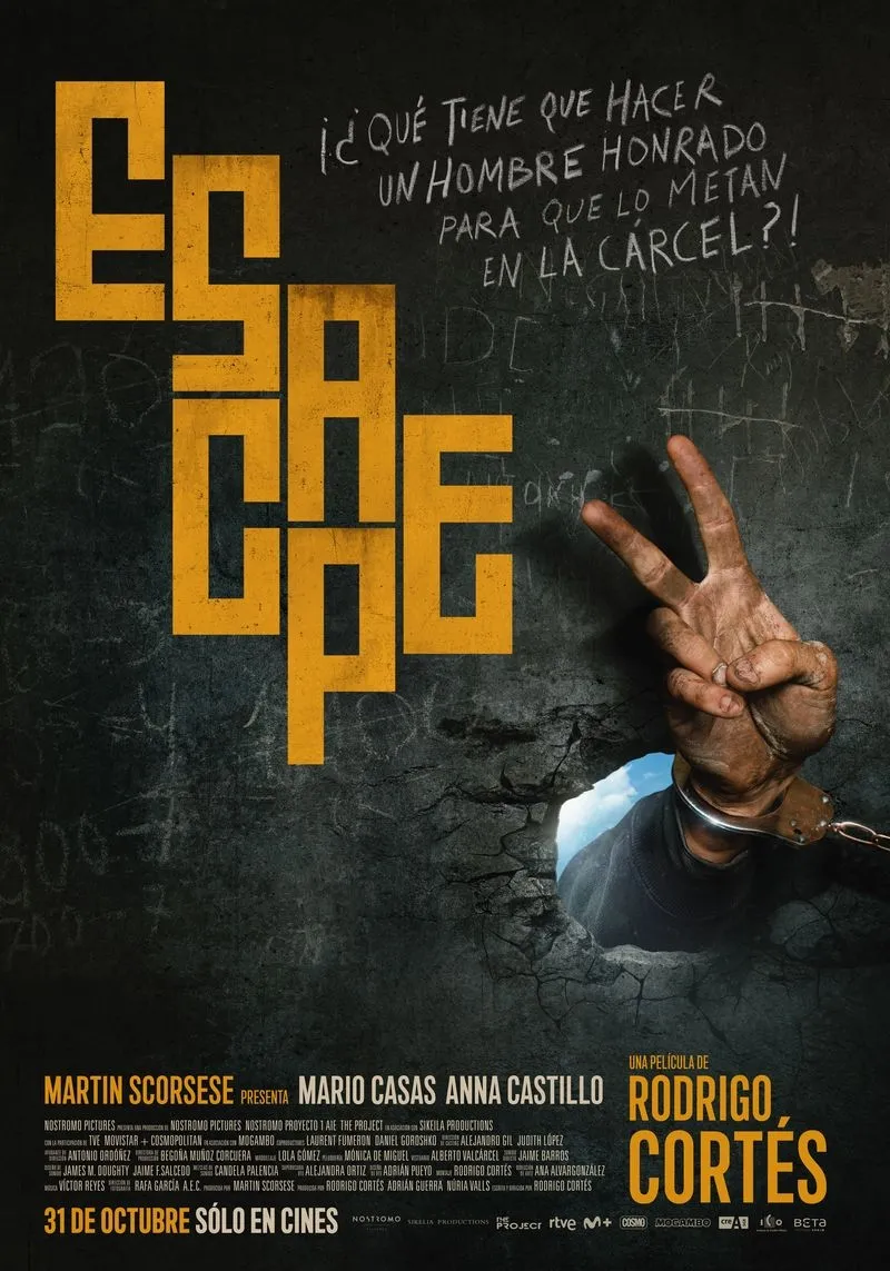 Cartel de la película 'Escape', dirigida por Rodrigo Cortés