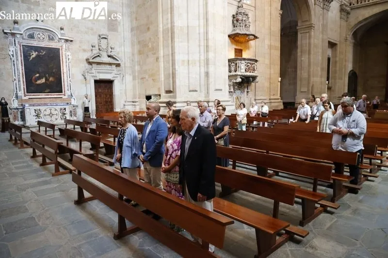 El Centro Gallego en Salamanca celebra una eucaristía en La Purísima por el Día de Santiago Apóstol. Foto: David Sañudo