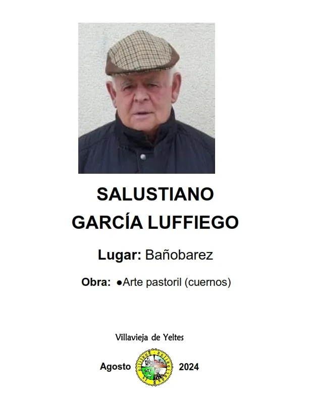 Salustiano Garcia Luffiego en una de sus exposiciones anteriores en Vitigudino / CORRAL