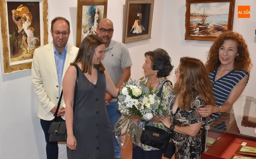 Foto 6 - Nunci Mart&iacute;n muestra el trabajo pict&oacute;rico de toda su vida en la Casa de la Cultura