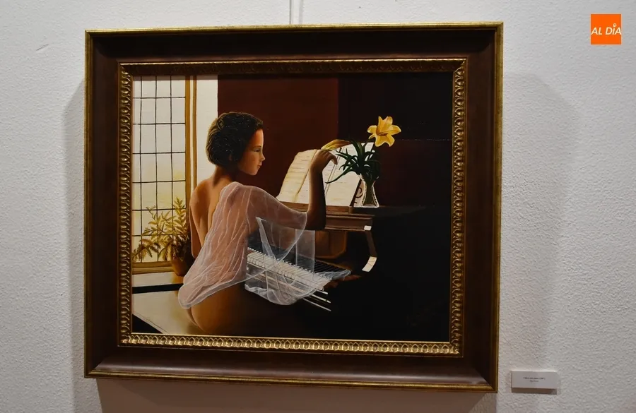 Foto 7 - Nunci Mart&iacute;n muestra el trabajo pict&oacute;rico de toda su vida en la Casa de la Cultura