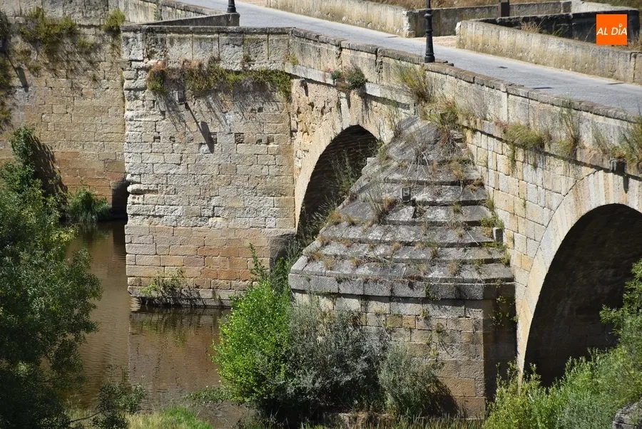 Foto 6 - Quejas por el estado de la hierba junto al r&iacute;o y en plazuelas del centro hist&oacute;rico