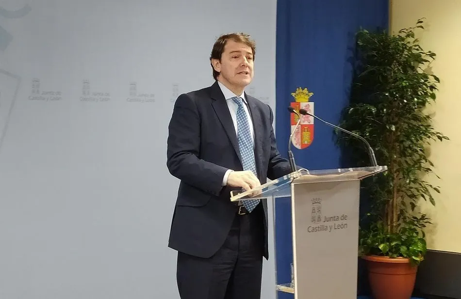 El presidente de la Junta de Castilla y León, Alfonso Fernández Mañueco