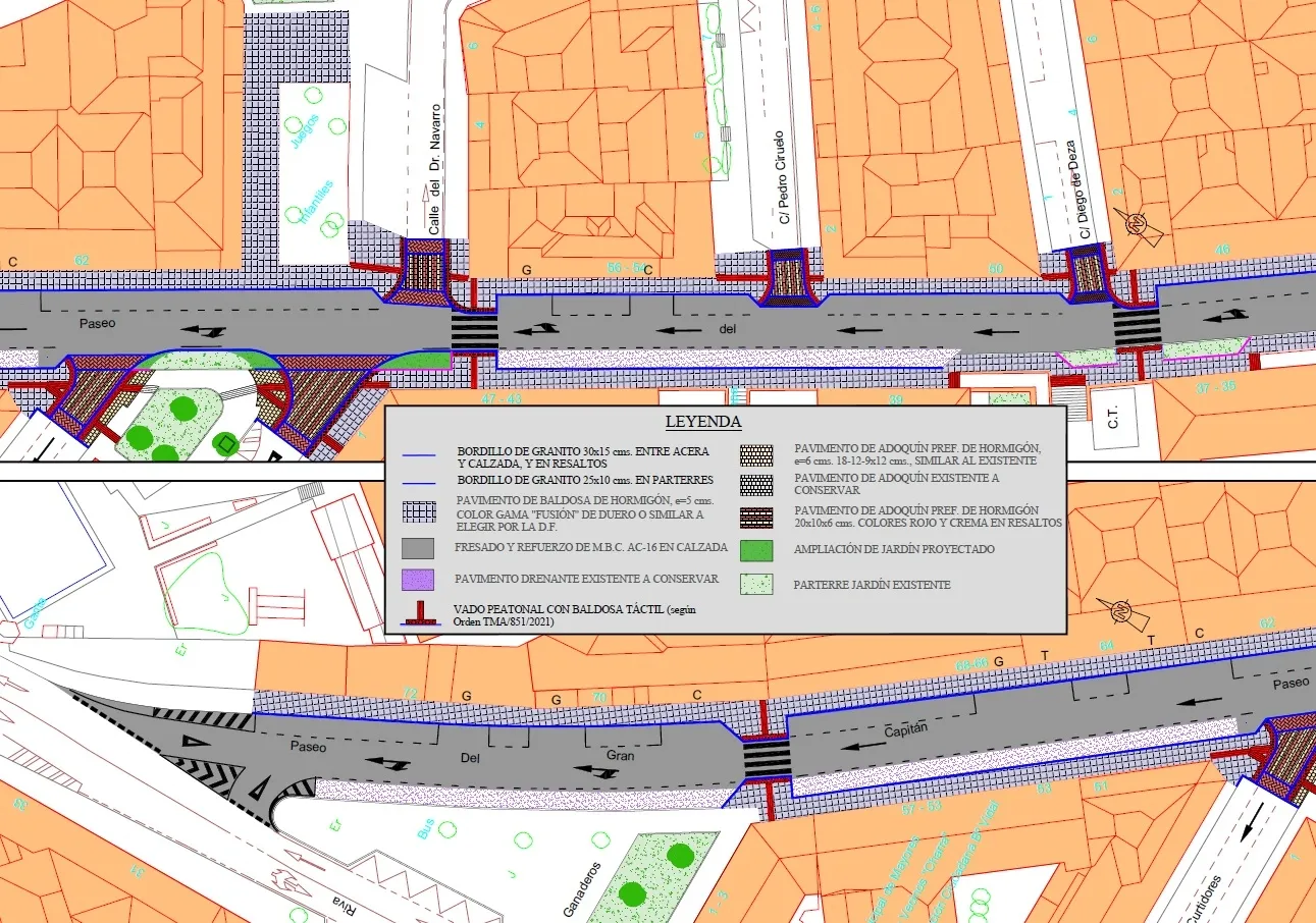 Plano del proyecto en Gran Capitán