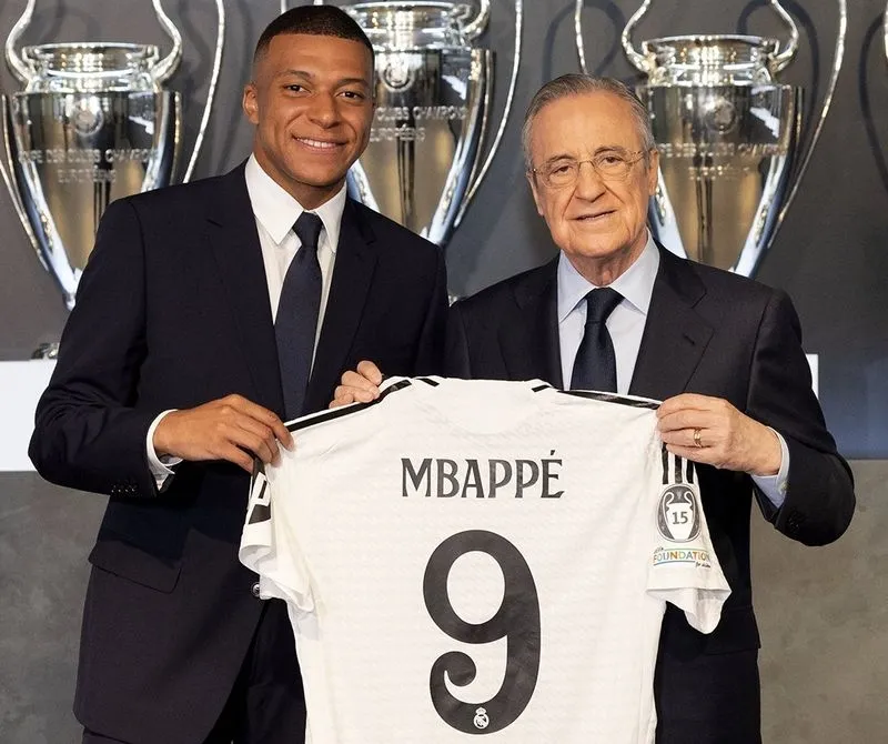 Presentación de Kylian Mbappé como jugador del Real Madrid. Foto: Real Madrid