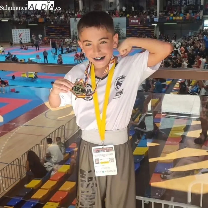 Hugo Sierra García tras lograr el campeonato de España en Guadaljara