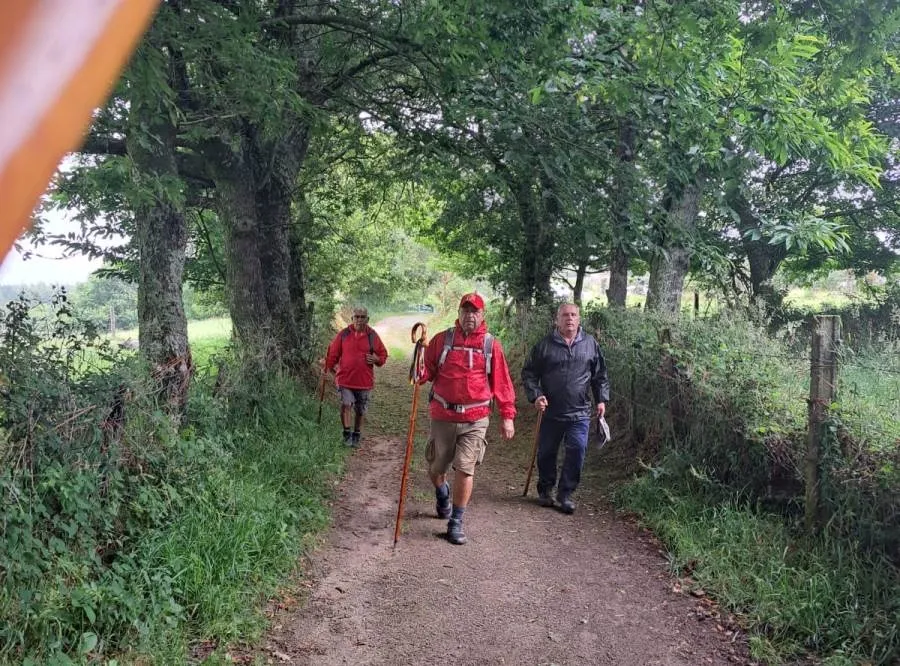 Foto 3 - Llegan a la Plaza del Obradoiro por el Camino del Norte los mirobrigenses fans del Camino de Santiago