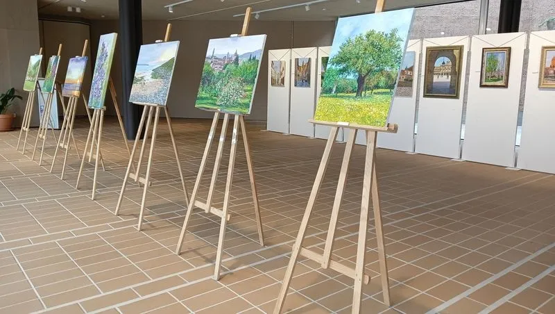 Exposición de pintura al óleo de Juanto en el Centro Cultural de Carbajosa de la Sagrada.