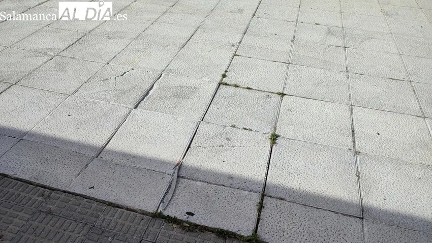 Estado que presenta el Centro de Salud de Vitigudino y la dejadez para solucionar, desde hace más de un año, que la ambulancia entre en la cochera / CORRAL 