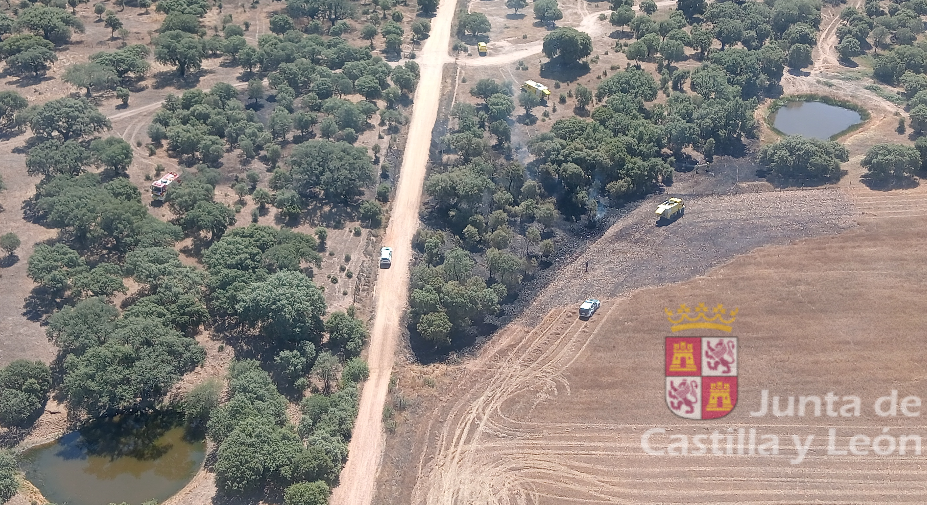 Un incendio de origen por determinar calcina 0,8 hectáreas en Cabrillas	