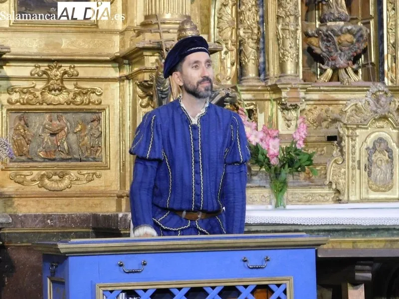 La iglesia parroquial de San Cornelio y San Cipriano de Villaverde de Guareña abrió sus puertas al montaje de Denis Rafter 
