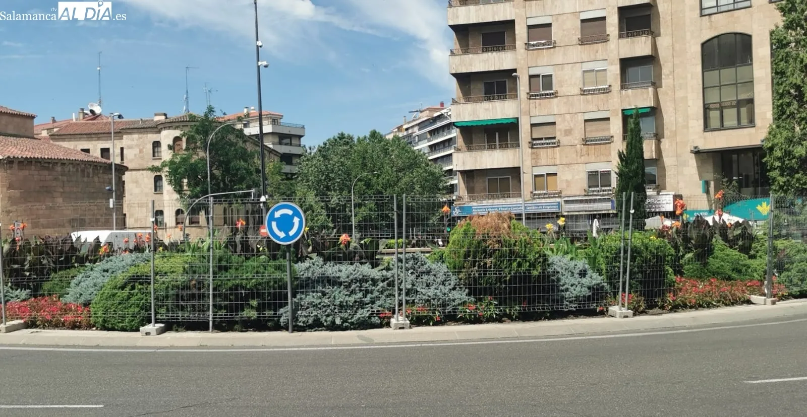 El centro, vallado en sus fuentes / SALAMANCArtv AL DÍA