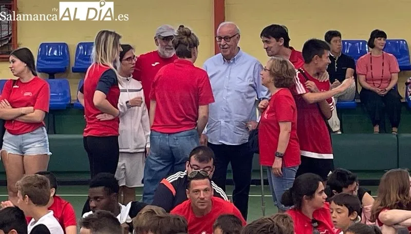 Visita de Vicente del Bosque al campus que lleva su nombre. Fotos: Miguel González