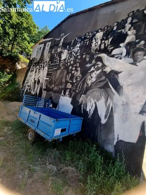 Garcibuey, piscina natural y arte urbano en plena Sierra de Francia 