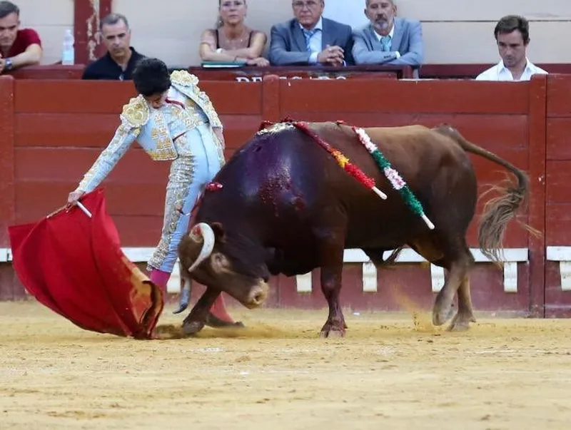 Marco Pérez en la plaza de toros de El Puerto de Santa María.