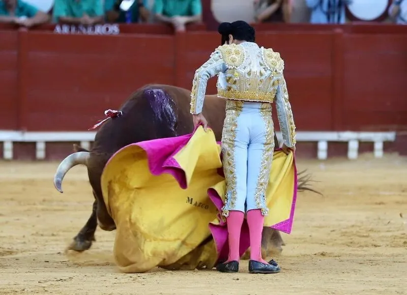 Marco Pérez en la plaza de toros de El Puerto de Santa María.