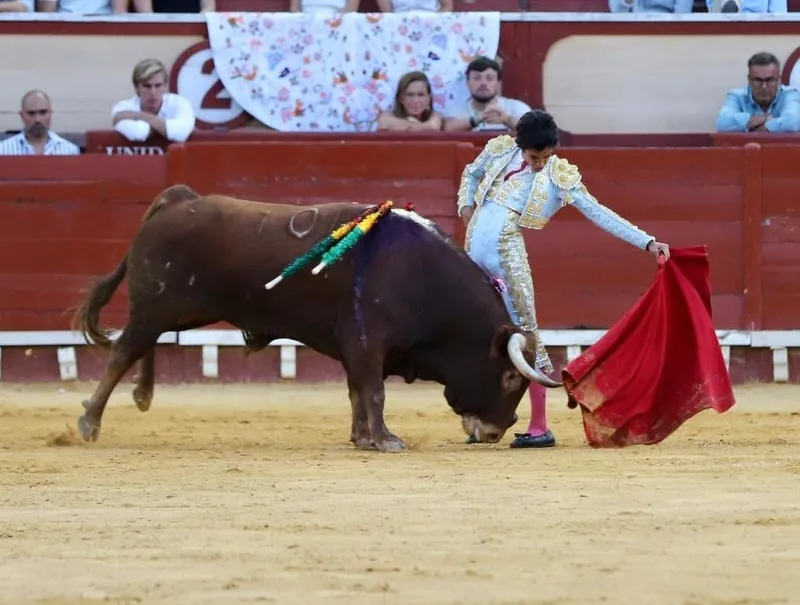 Marco Pérez en la plaza de toros de El Puerto de Santa María.
