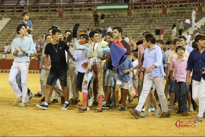 Marco Pérez en la plaza de toros de El Puerto de Santa María.