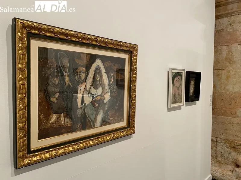 Muestra “Un legado de amistad”, un homenaje a artistas vinculados a Venancio Blanco, en la Sala de Exposiciones de Santo Domingo. Foto de Miguel González