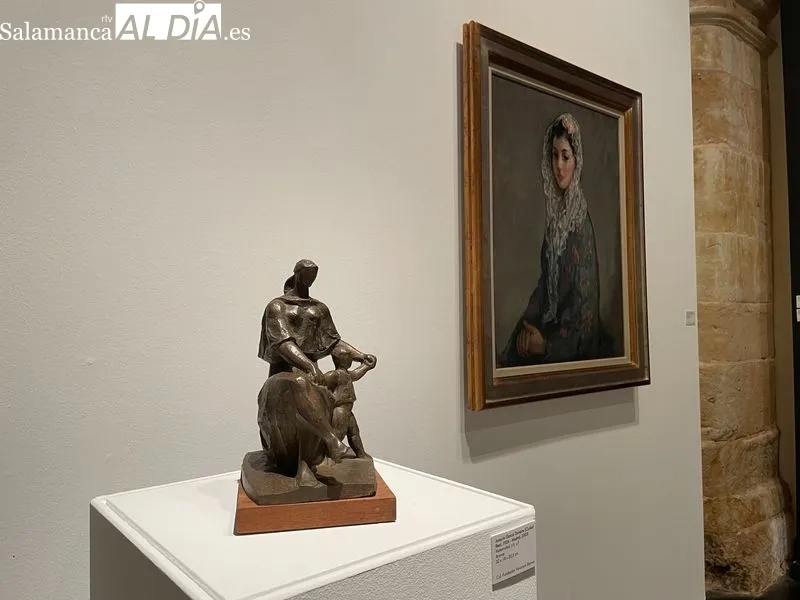 Muestra “Un legado de amistad”, un homenaje a artistas vinculados a Venancio Blanco, en la Sala de Exposiciones de Santo Domingo. Foto de Miguel González