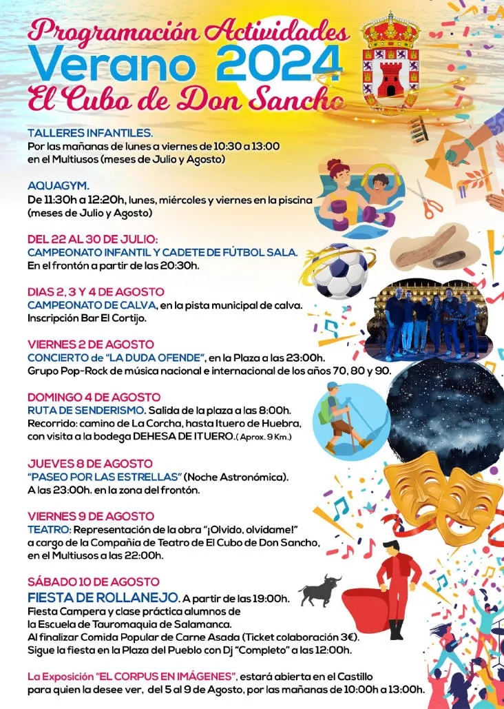 Foto 2 - Deporte, actividades infantiles, actuaciones musicales y la Fiesta de Rollanejo animar&aacute;n el verano en El Cubo de Don  Sancho 