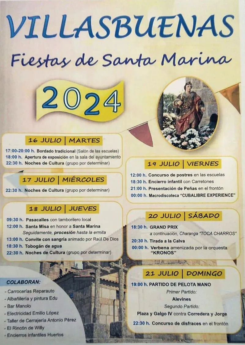 Foto 2 - Villasbuenas celebra Santa Marina con actividades culturales, verbenas,  juegos, pelota y actos religiosos