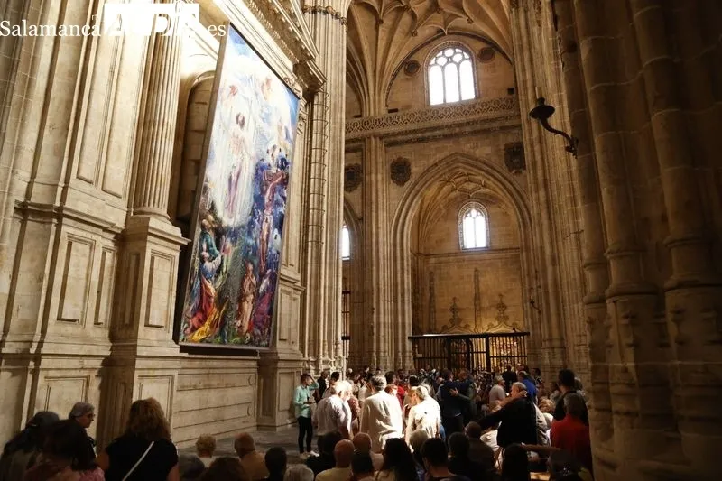 Inauguración del cuadro de Florencio Maíllo en la Catedral. Foto de David Sañudo