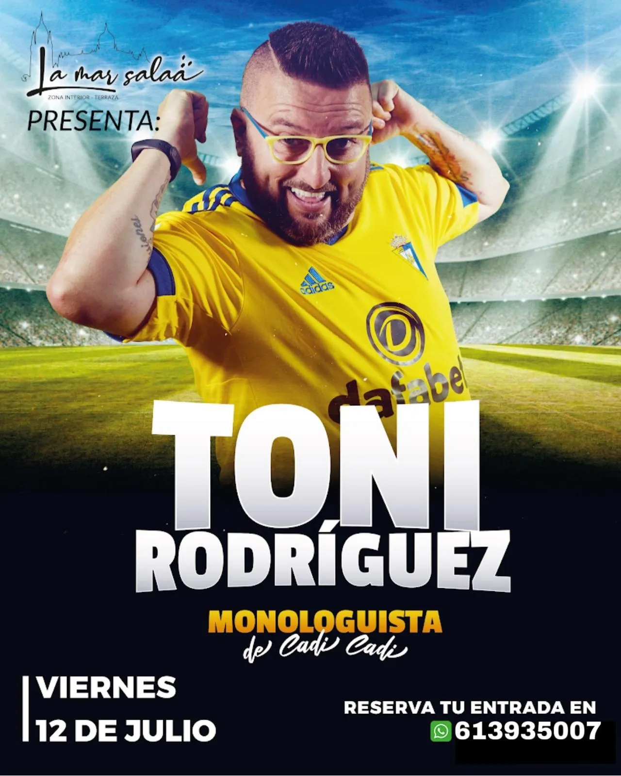 Foto 2 - El c&oacute;mico Toni Rodr&iacute;guez inaugura este viernes el ciclo de mon&oacute;logos de &lsquo;La Mar Sala&aacute;&rsquo; 