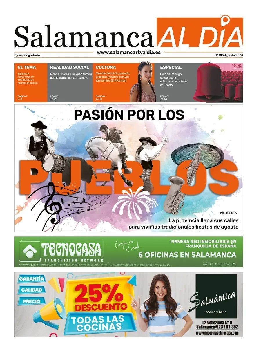 Foto 2 - Este jueves ha salido a la calle el n&uacute;mero de agosto del peri&oacute;dico de papel SALAMANCA AL D&Iacute;A