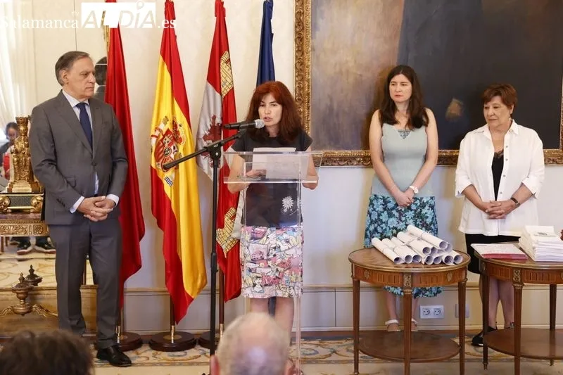 Recepción en el Ayuntamiento a los once alumnos del programa ‘UniverUSAL: la Universidad Inclusiva’. Foto de David Sañudo