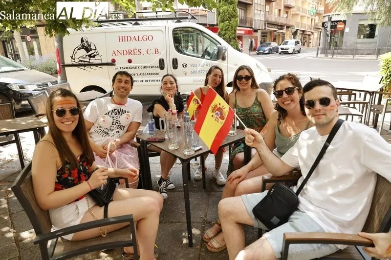 Salamanca se vuelca con 'La Roja' en el partido de Cuartos de Final | FOTOS: David Sañudo 