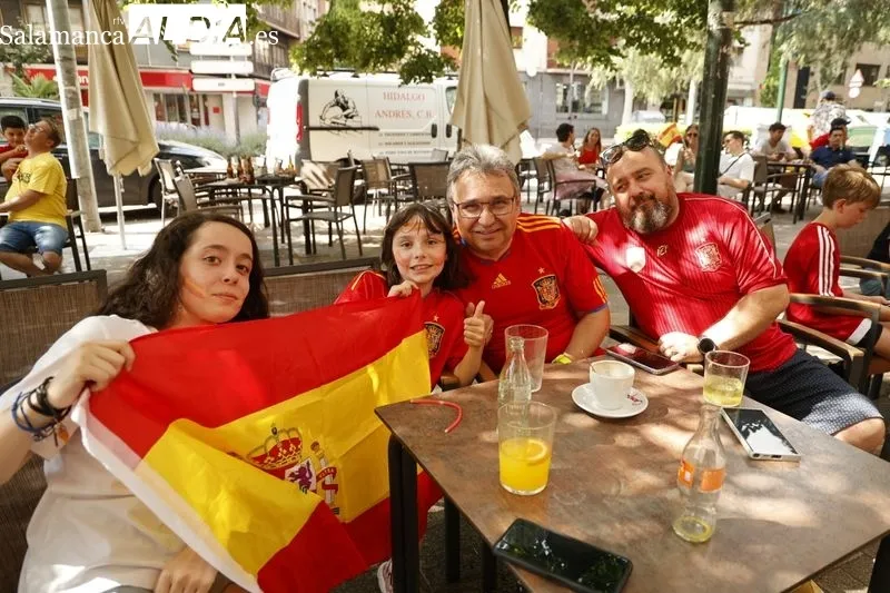 Salamanca se vuelca con 'La Roja' en el partido de Cuartos de Final | FOTOS: David Sañudo 