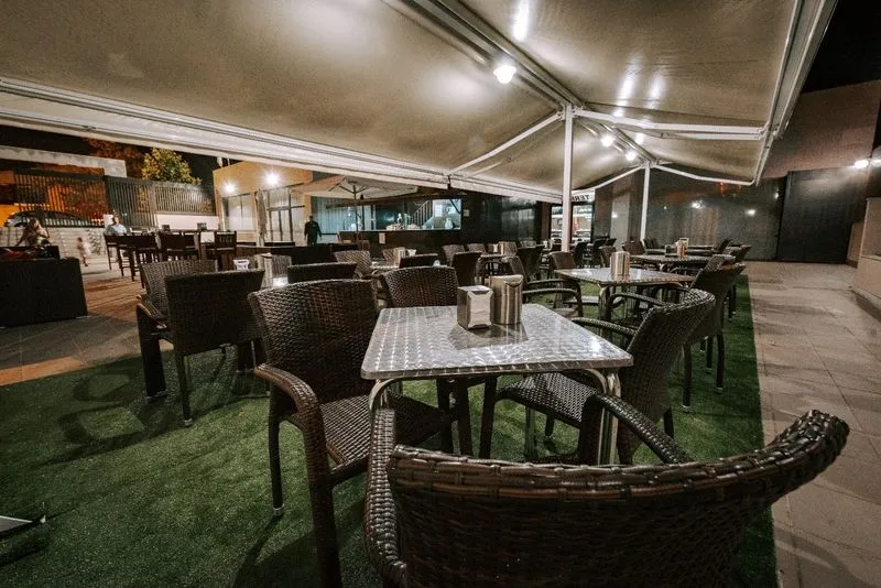 Magnífica terraza del Hall88 