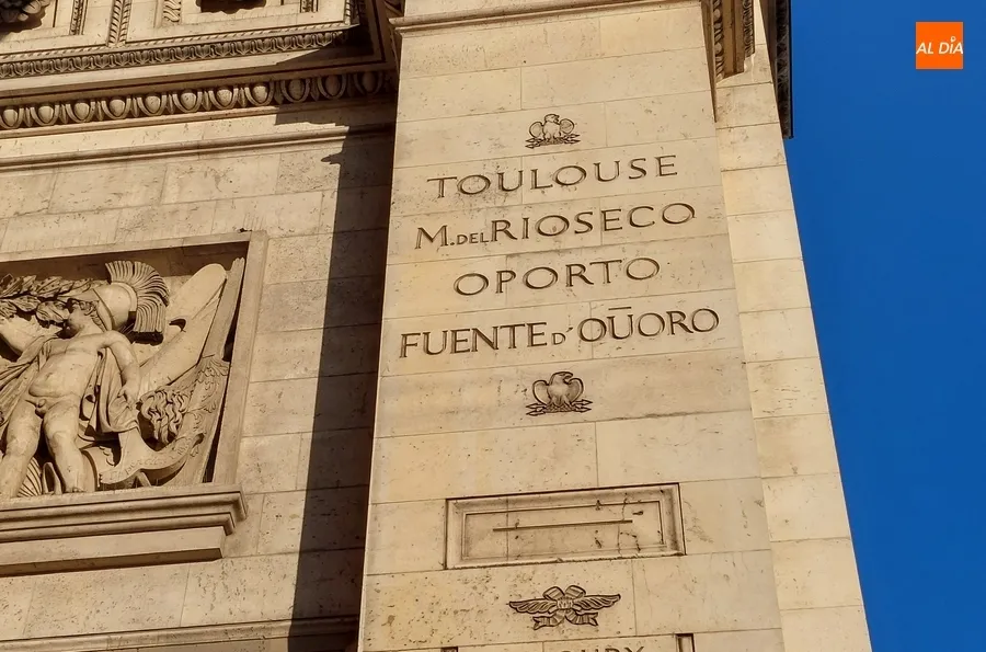 Foto 7 - Los Agitos Paral&iacute;mpicos lucen en el Arco del Triunfo de Par&iacute;s junto a Ciudad Rodrigo y Fuentes de O&ntilde;oro