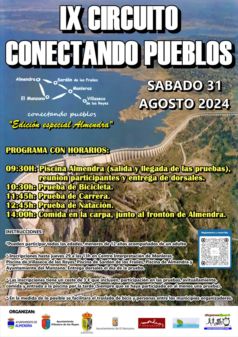 Foto 2 - Almendra acoge el s&aacute;bado 31 de agosto una nueva edici&oacute;n del Triatl&oacute;n &lsquo;Conectando Pueblos&rsquo;