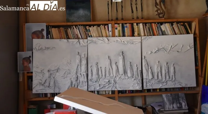 Foto 2 - El taller en Valverd&oacute;n de la artista Amelia Garc&iacute;a