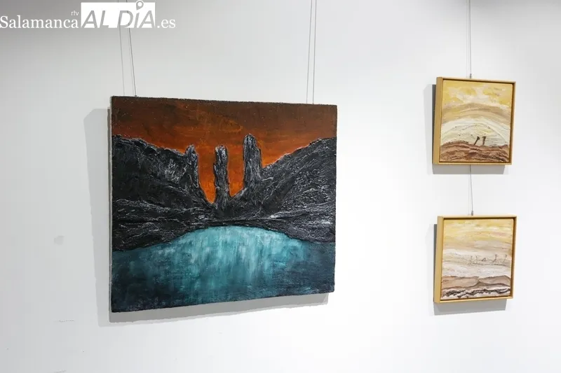 Exposición “Desiertos y montañas” del pintor Pedro García Tejada. Fotos: David Sañudo.