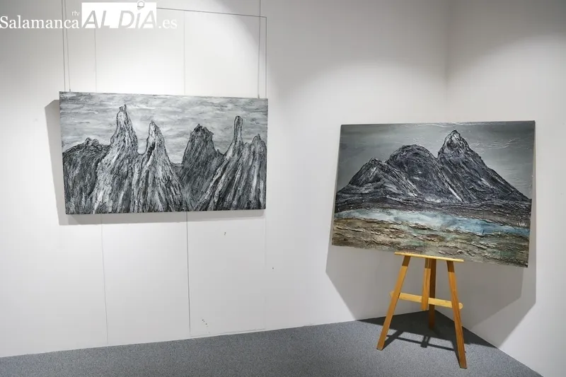 Exposición “Desiertos y montañas” del pintor Pedro García Tejada. Fotos: David Sañudo.