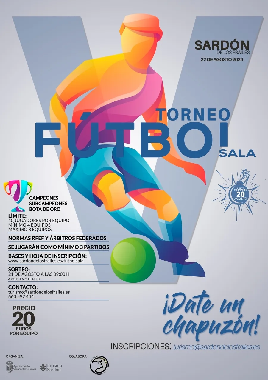 Foto 2 - Sard&oacute;n de los Frailes vivir&aacute; el 22 de agosto el V Torneo de F&uacute;tbol Sala