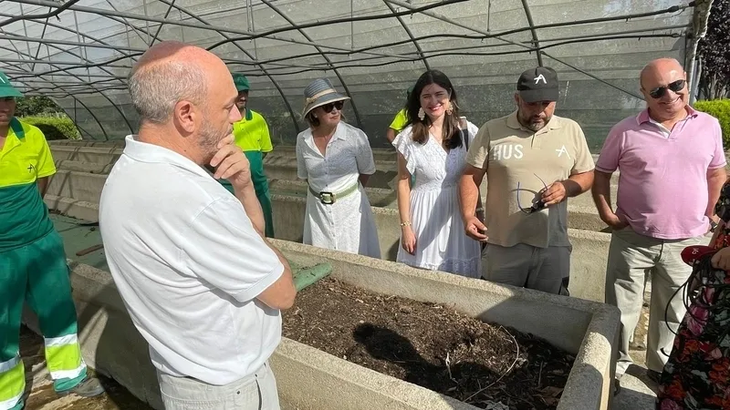 Visita a la planta de compostaje de Asprodes.