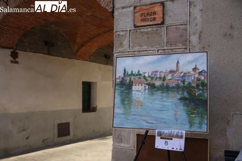 Foto 4 - Juan Antonio Garc&iacute;a, ganador del VII certamen de Pintura al aire libre 'Villa Alba de Tormes'