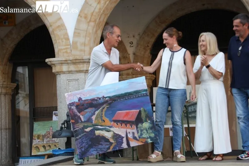 Foto 16 - Juan Antonio Garc&iacute;a, ganador del VII certamen de Pintura al aire libre 'Villa Alba de Tormes'