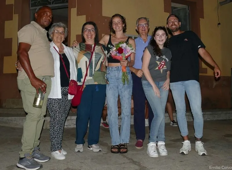 Homenaje a la medallista olímpica Paula Ramírez en Puerto Seguro. Foto de Emilio Calvo